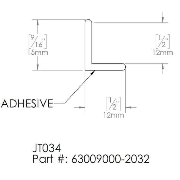 63009000-2032DreamLine L-Strike Door Sweep - Image 3