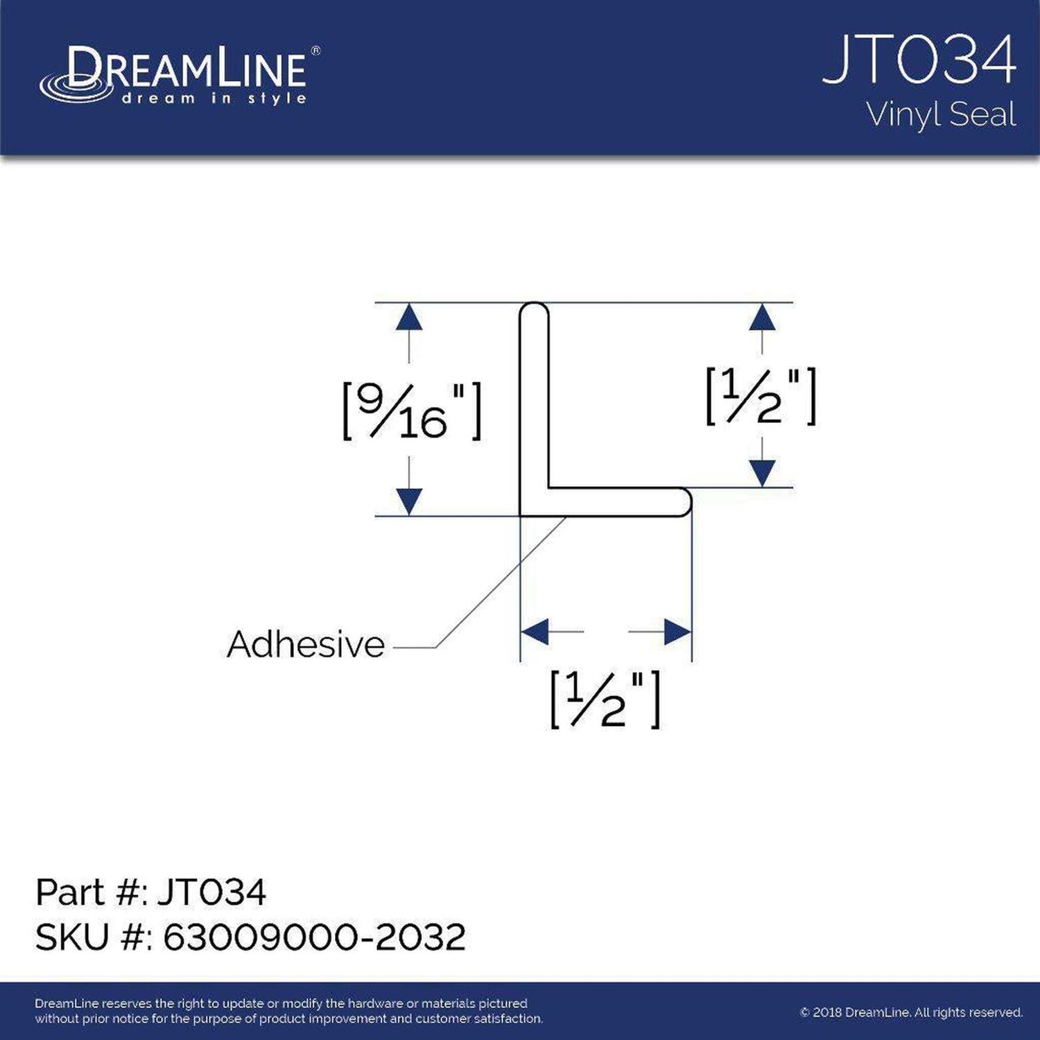 63009000-2032DreamLine L-Strike Door Sweep - Image 4