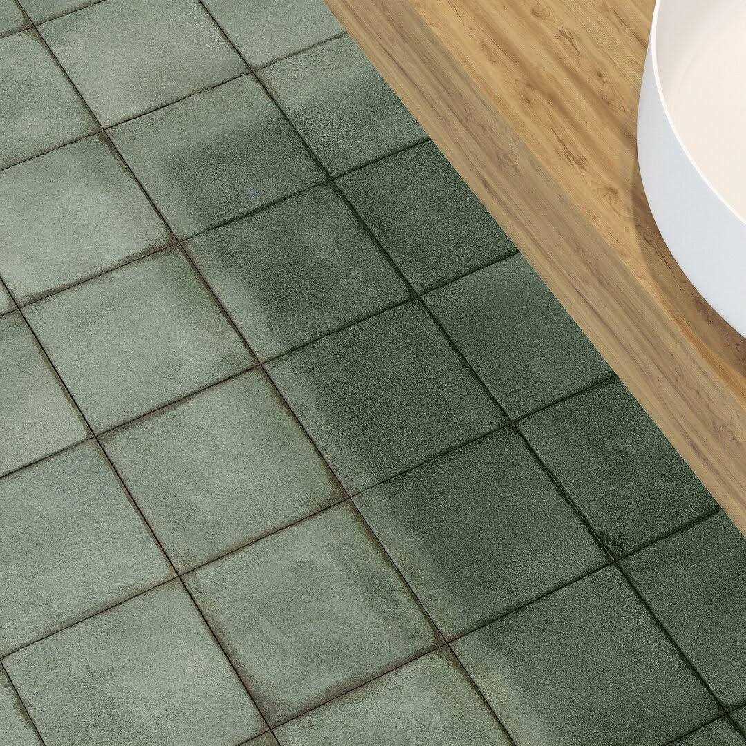 Santa Fe 8 x 8 Encaustic Porcelain Floor and Wall Tile Ivy Hill Tile - Image 4