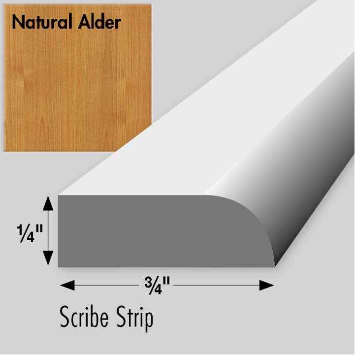 48H x 0.25W x 0.75D Corner Molding Simplicity by Strasser Finish - Image 3
