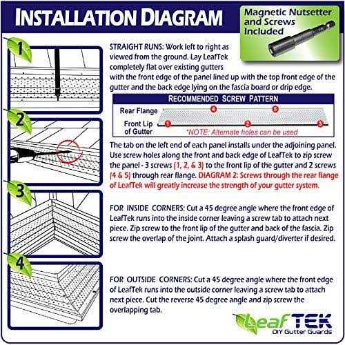 Leaftek Diy Gutter Guards Leaf Protection - Image 2