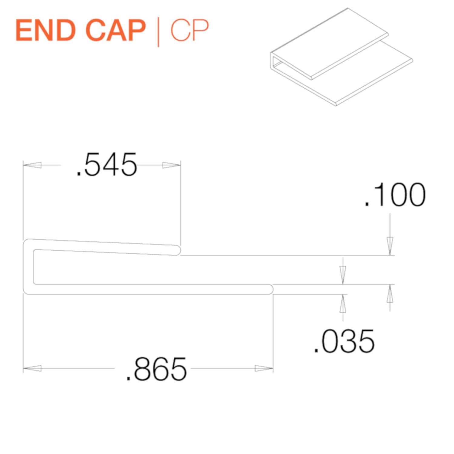 Crane Sequentia 8 ft. White FRP End Cap Corner Molding - Image 3