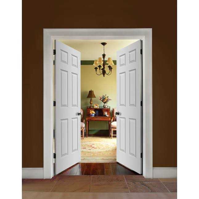 RELIABILT Colonist Textured 24-in x 80-in 6-panel Hollow Core Primed Molded Composite Slab Door LO30402 - Image 4