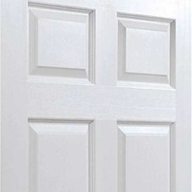RELIABILT Colonist Textured 24-in x 80-in 6-panel Hollow Core Primed Molded Composite Slab Door LO30402 - Image 5