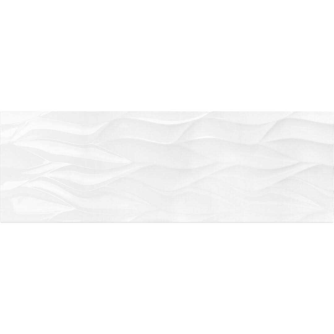 Ripple White Wavy 12 x 36 Ceramic Tile Ivy Hill Tile - Image 3