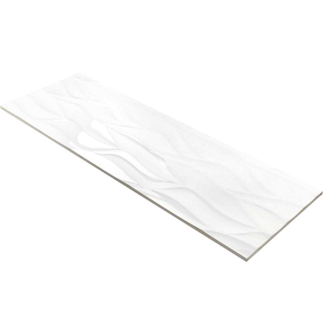 Ripple White Wavy 12 x 36 Ceramic Tile Ivy Hill Tile - Image 4