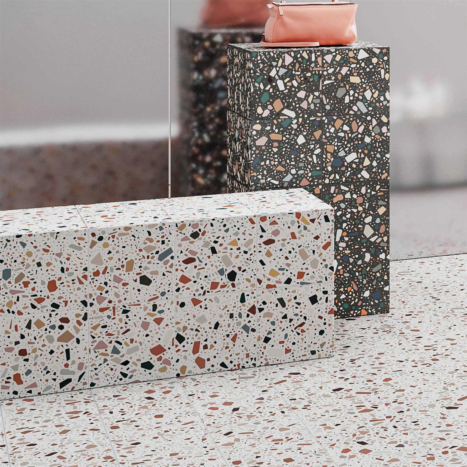 Confetti 8 x 8 Terrazzo Italian Porcelain Tile Encore Surfaces - Image 4