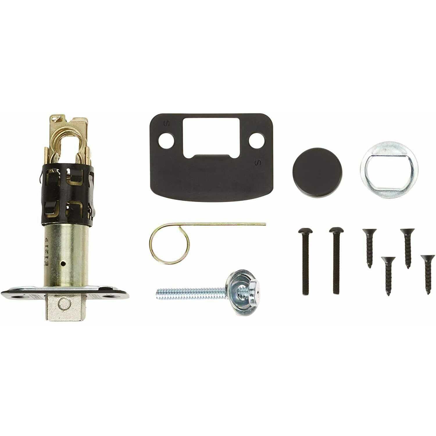 Schlage Century Matte Black Entry Door Handleset Latitude - Image 3