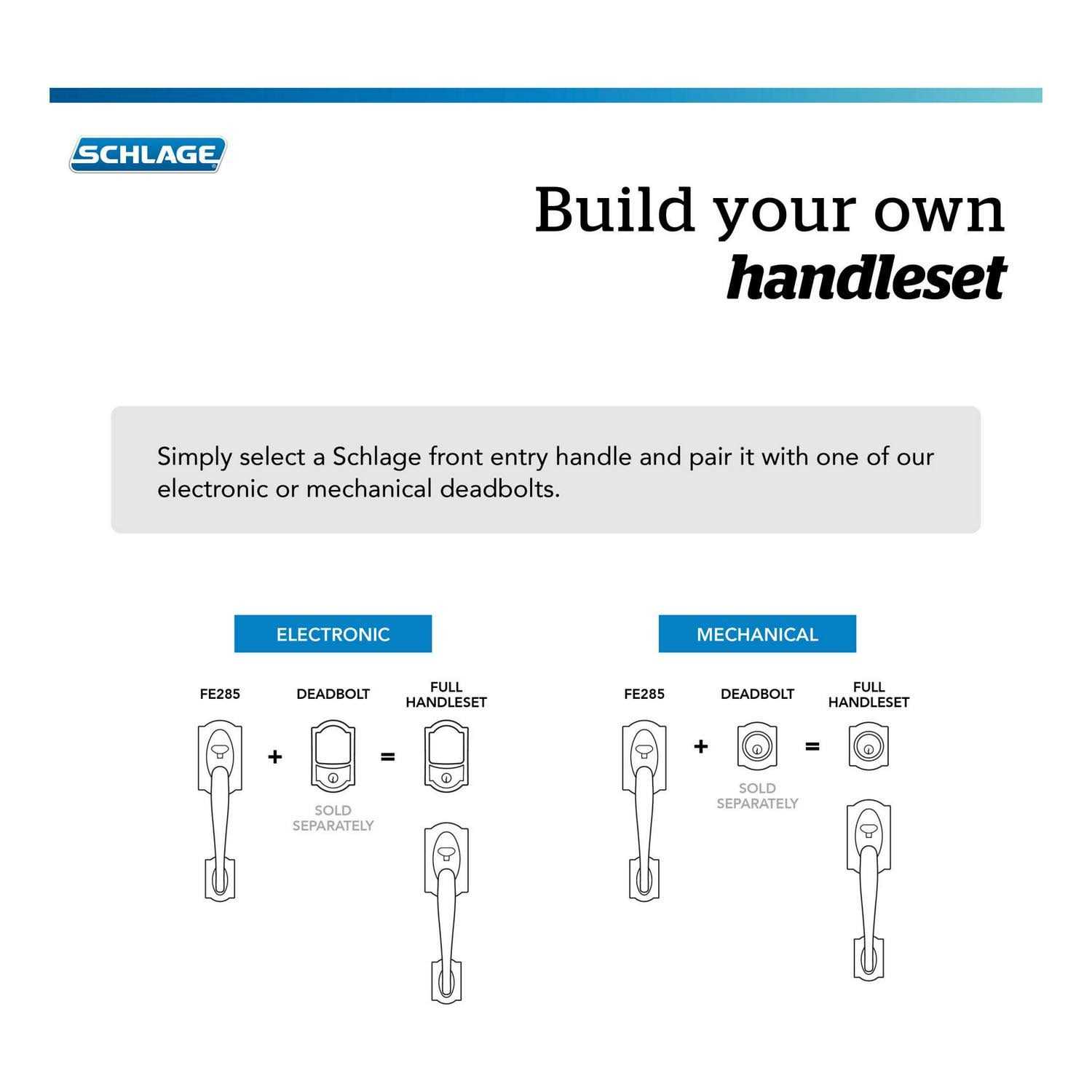 Schlage Century Matte Black Entry Door Handleset Latitude - Image 5