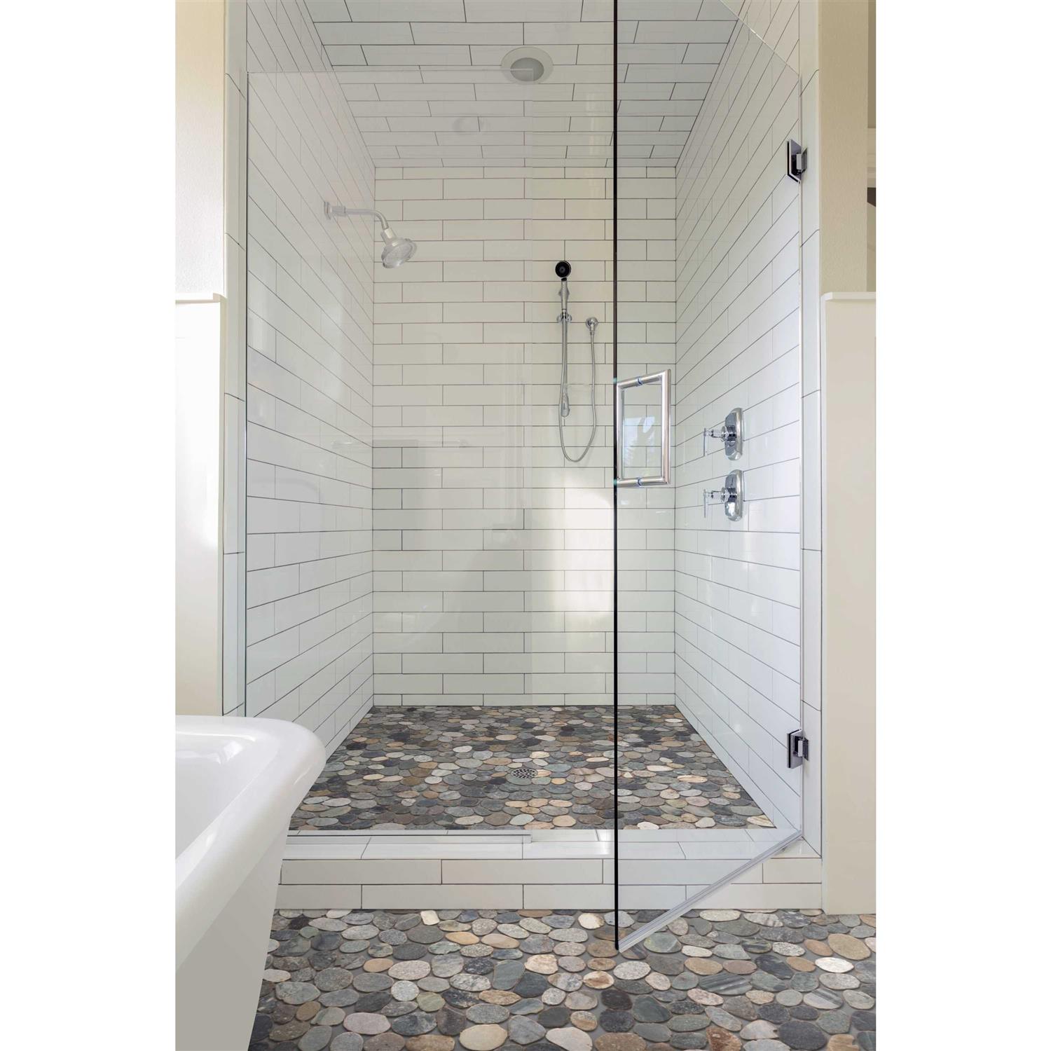 Tile Connection Sliced Pebble Grey 11-1/4 in. x 11-1/4 in. x Mesh-Mounted Mosaic Tile - Image 5