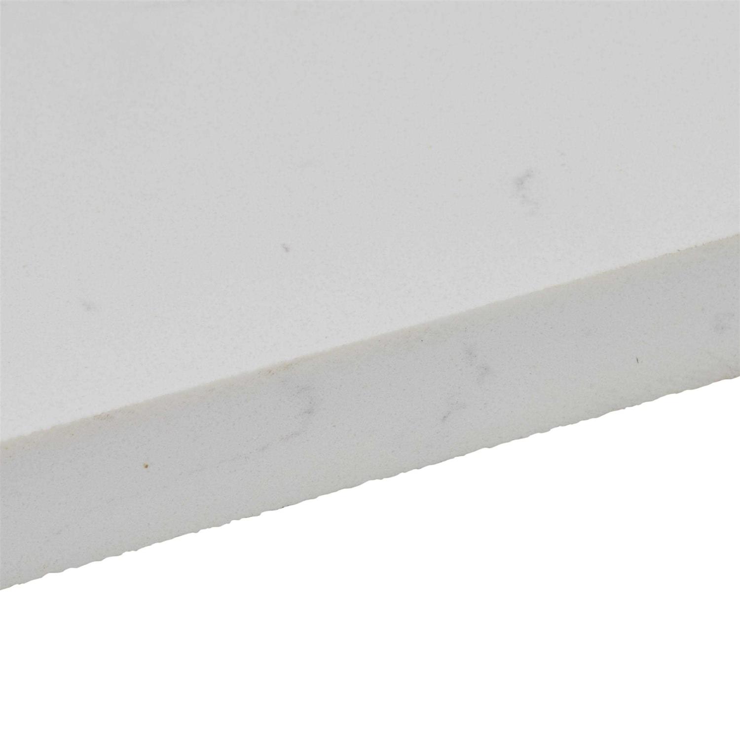 allen + roth Natural Carrara Marble 4-in H x 21-in L 261415 - Image 3