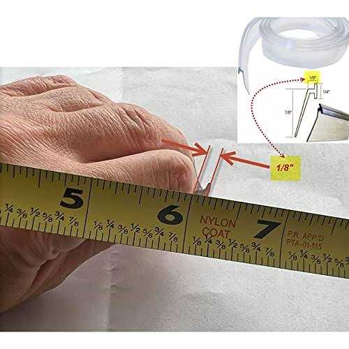 Shower Enclosures Gordon Glass Clear Vinyl Framed Shower Door Drip Sweep Wipe Seal Angled - Image 5