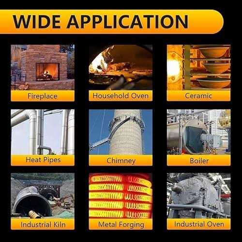 TITGGI Kaowool Fireproof Ceramic Fiber Insulation Blanket High Temperature Ceramic Fiber Blanket for Stoves - Image 3