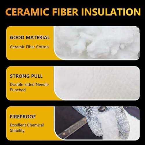 TITGGI Kaowool Fireproof Ceramic Fiber Insulation Blanket High Temperature Ceramic Fiber Blanket for Stoves - Image 4