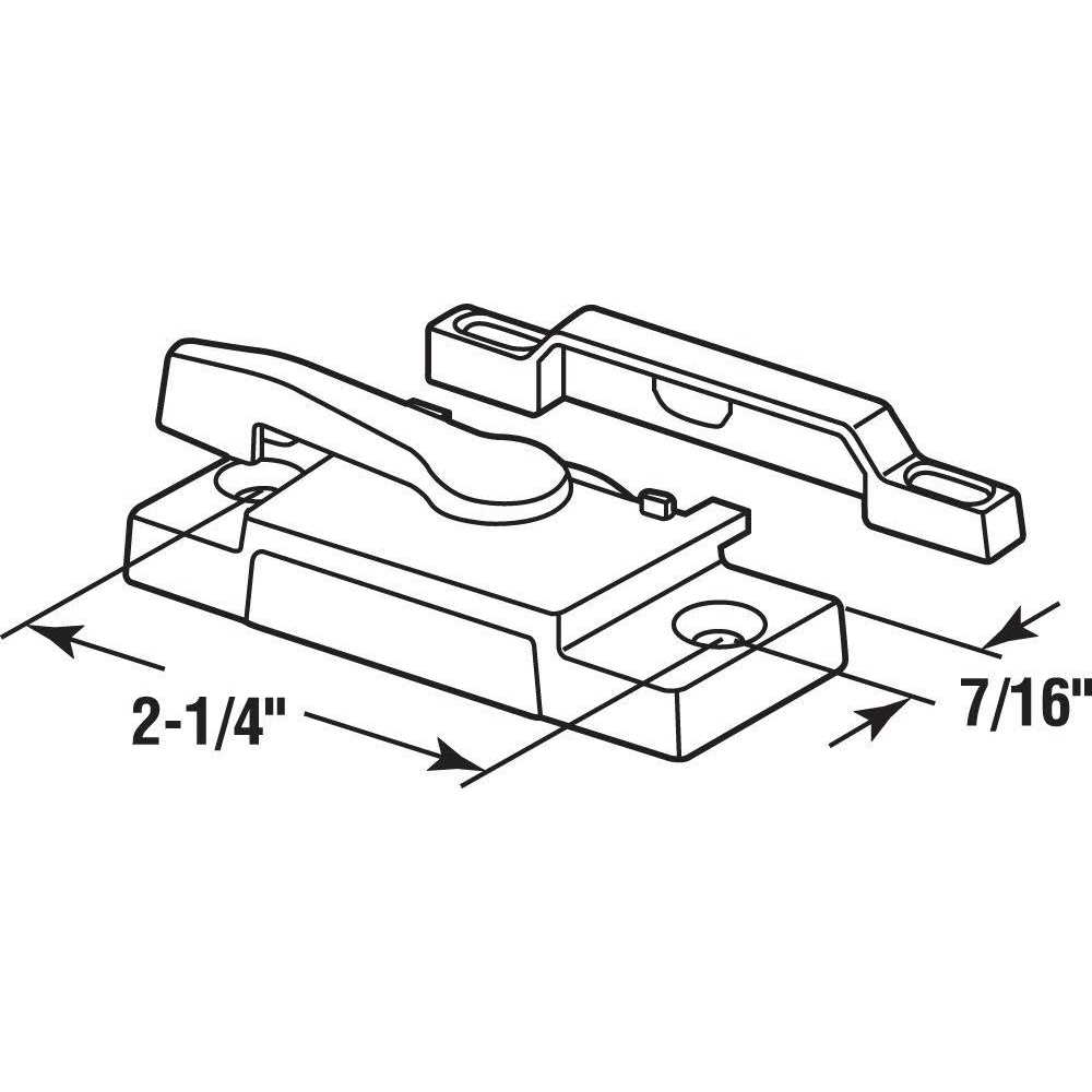 Prime-Line Vinyl Window Sash Lock With Keeper - Image 3