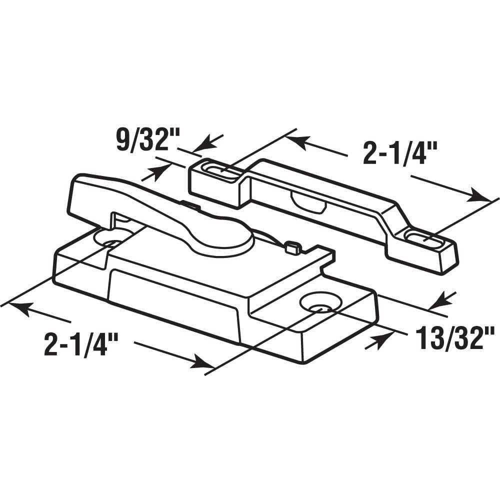 Prime-Line Vinyl Window Sash Lock With Keeper - Image 4