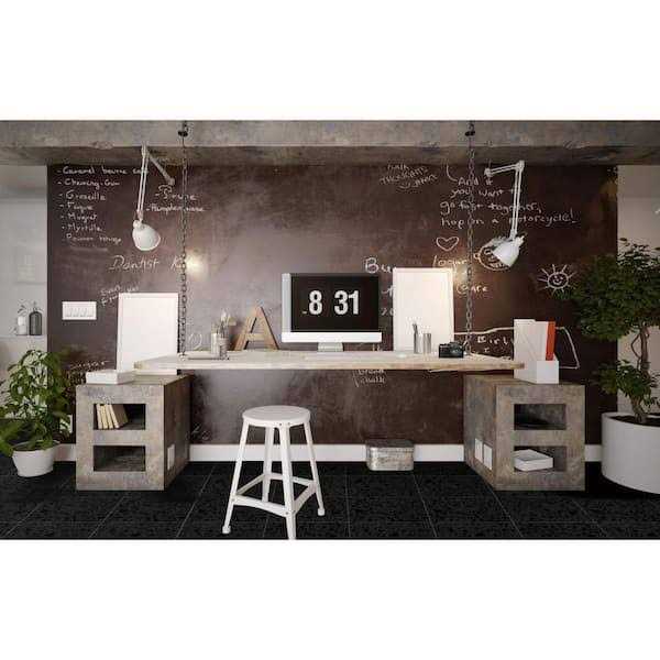 12 x 12 Polished Granite Tile Trim in Galaxy Black Emser Tile - Image 4