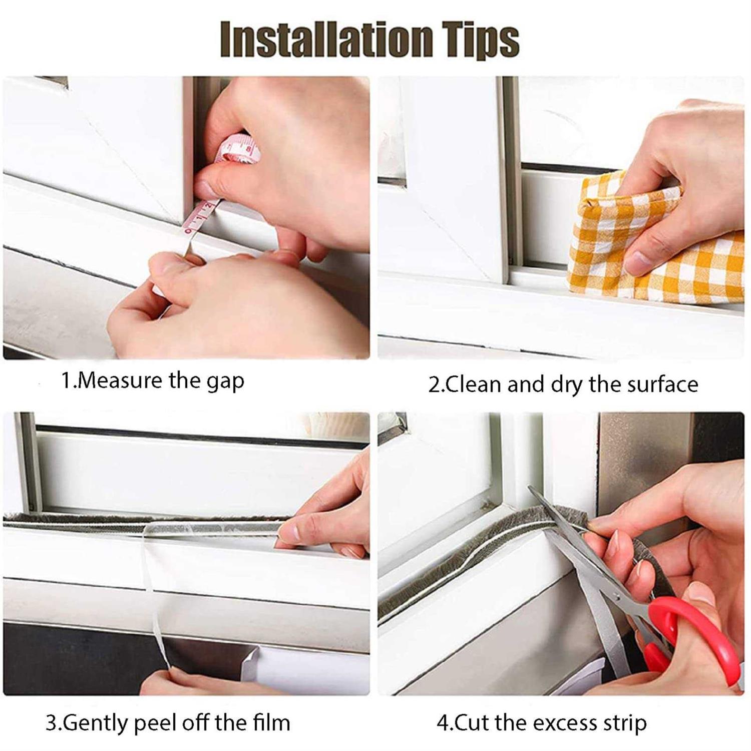 Weather Stripping Door Window Seal Strip 33 Ft Selfadhesive Strong Adhesion - Image 5