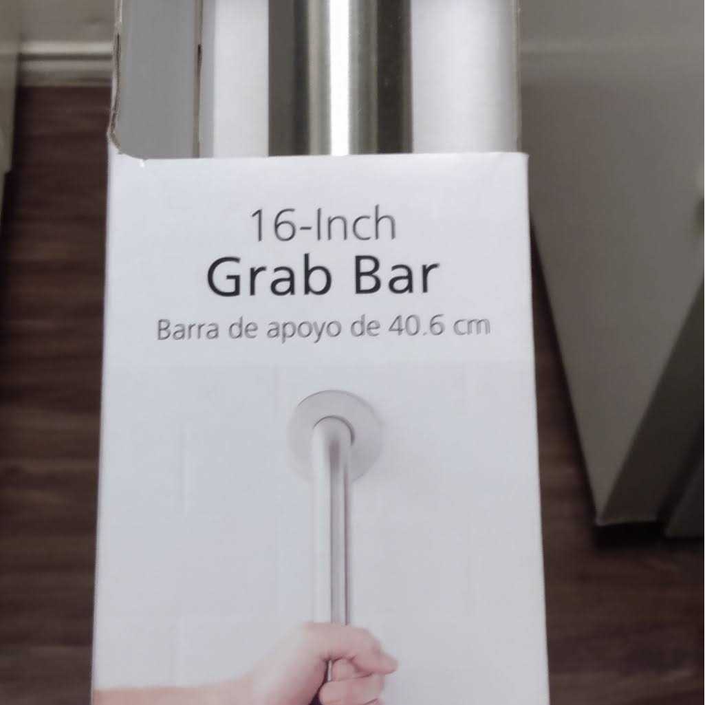 Mainstays 16 Grab Bar in Stainless Steel - Image 2