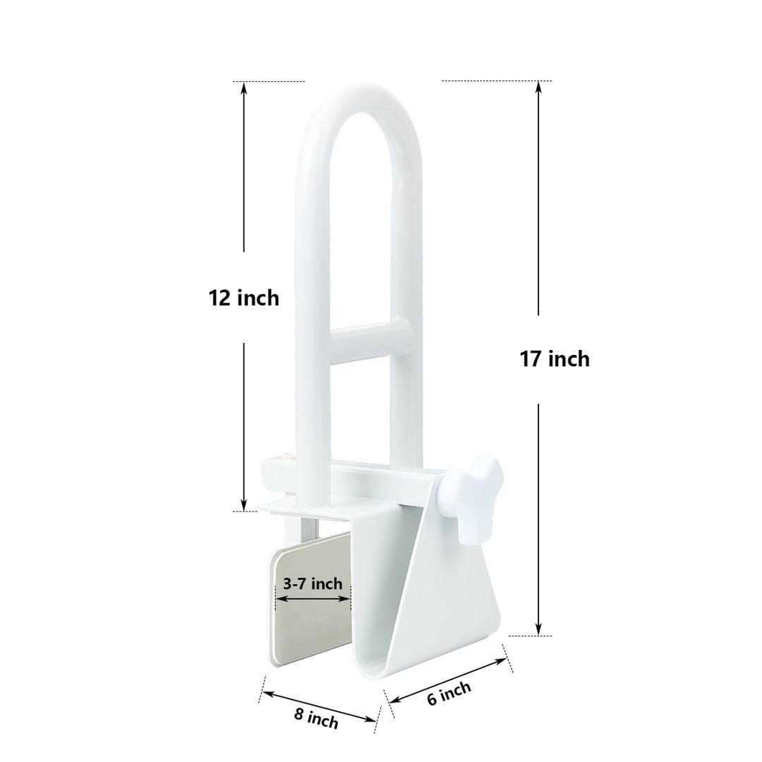 Butizone Bathtub Safety Rail Medical Adjustable Tub Grab Bar Handle Clamp - Image 5