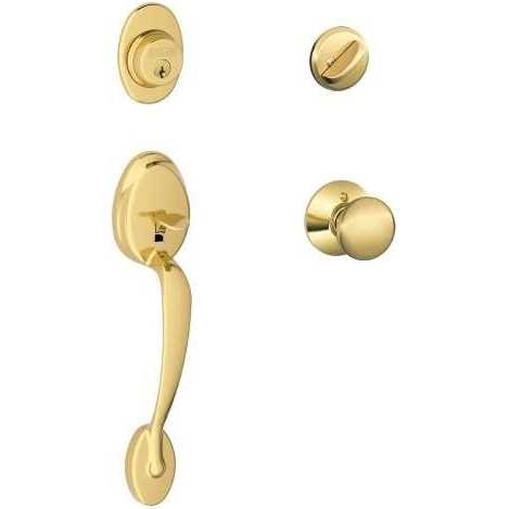 Schlage Camelot Single Cylinder Handleset and Right Hand Accent Lever - Image 4