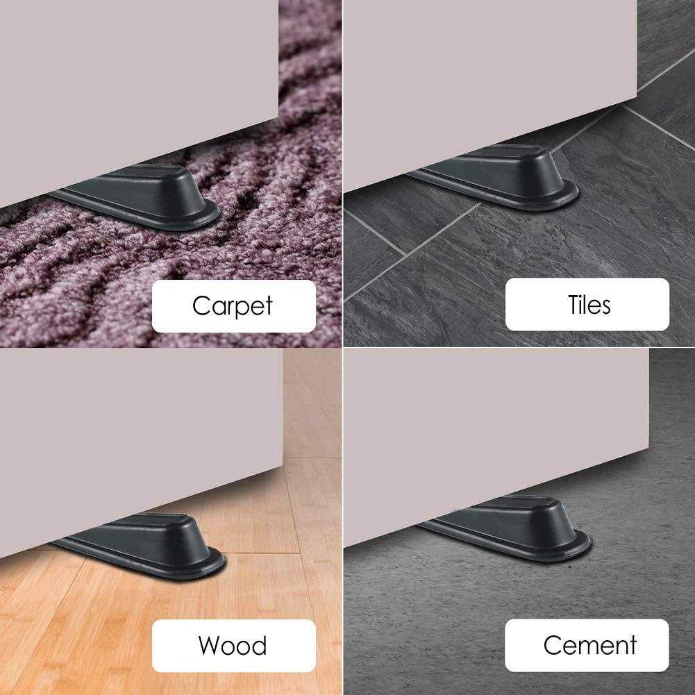Rubber Doorstopper Wedge Suitable for All Floors Non-Scratching and Anti-Slip Design - Image 4