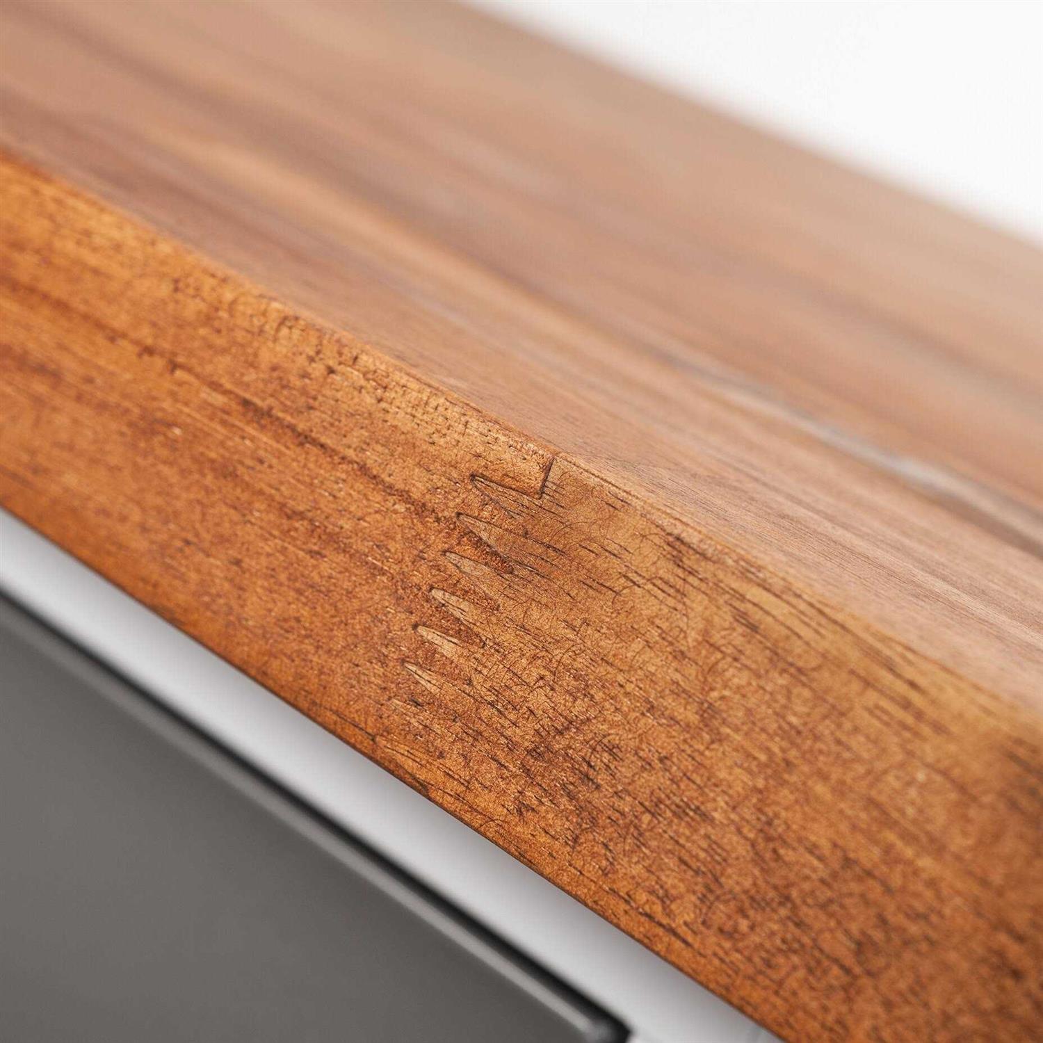 Sparrow Peak Acacia Spice Stained 72-in x 25-in x 1.5-in Spice Stained Straight Butcher Block Acacia Countertop 1525FJACSPC-72 - Image 3