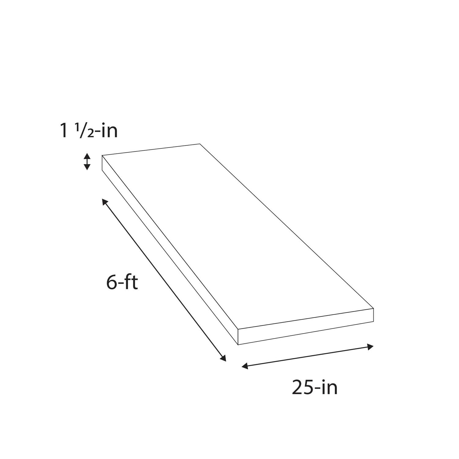 Sparrow Peak Acacia Spice Stained 72-in x 25-in x 1.5-in Spice Stained Straight Butcher Block Acacia Countertop 1525FJACSPC-72 - Image 5