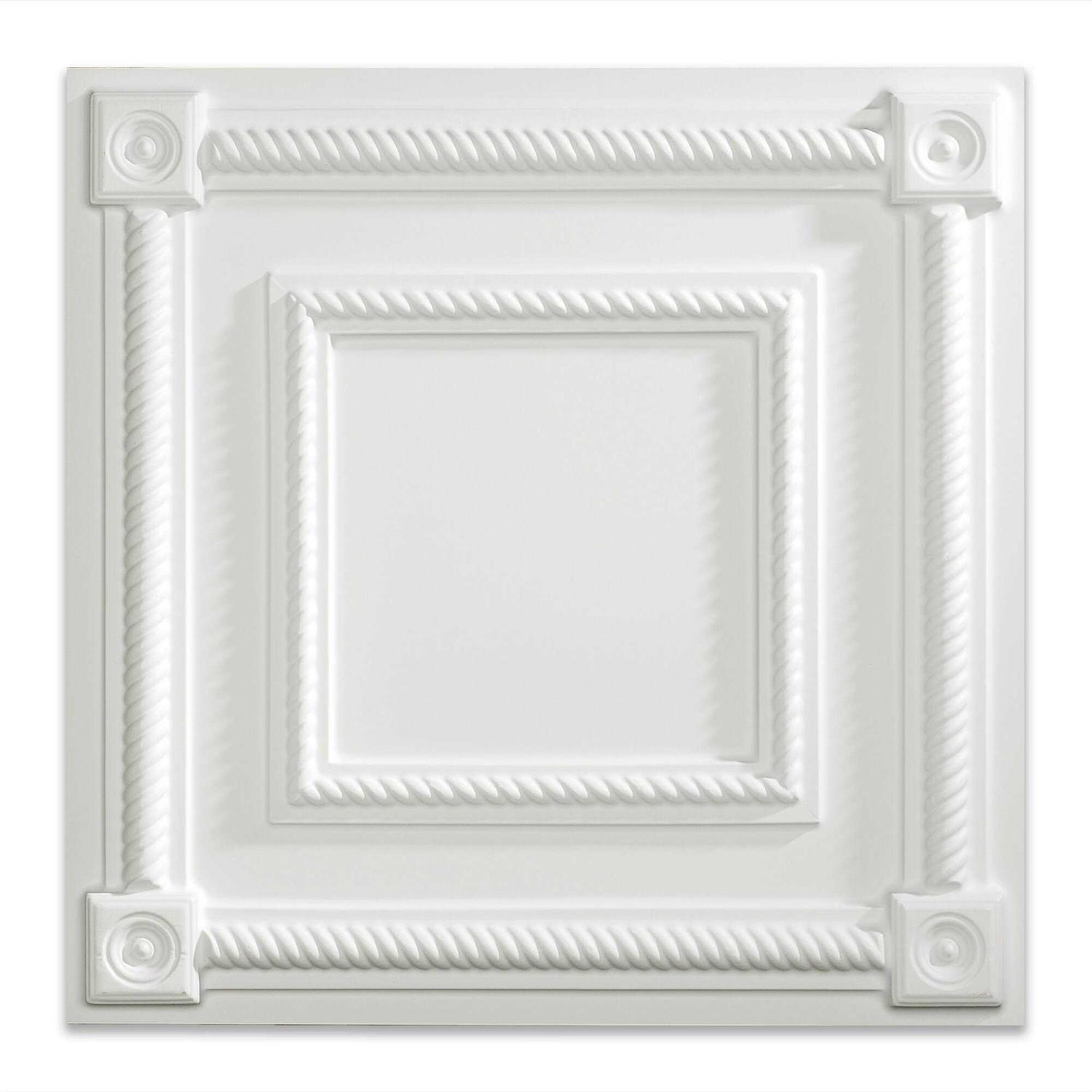 Fasade Coffer Decorative Vinyl 2ft x 2ft Lay In Ceiling Tile - Image 3