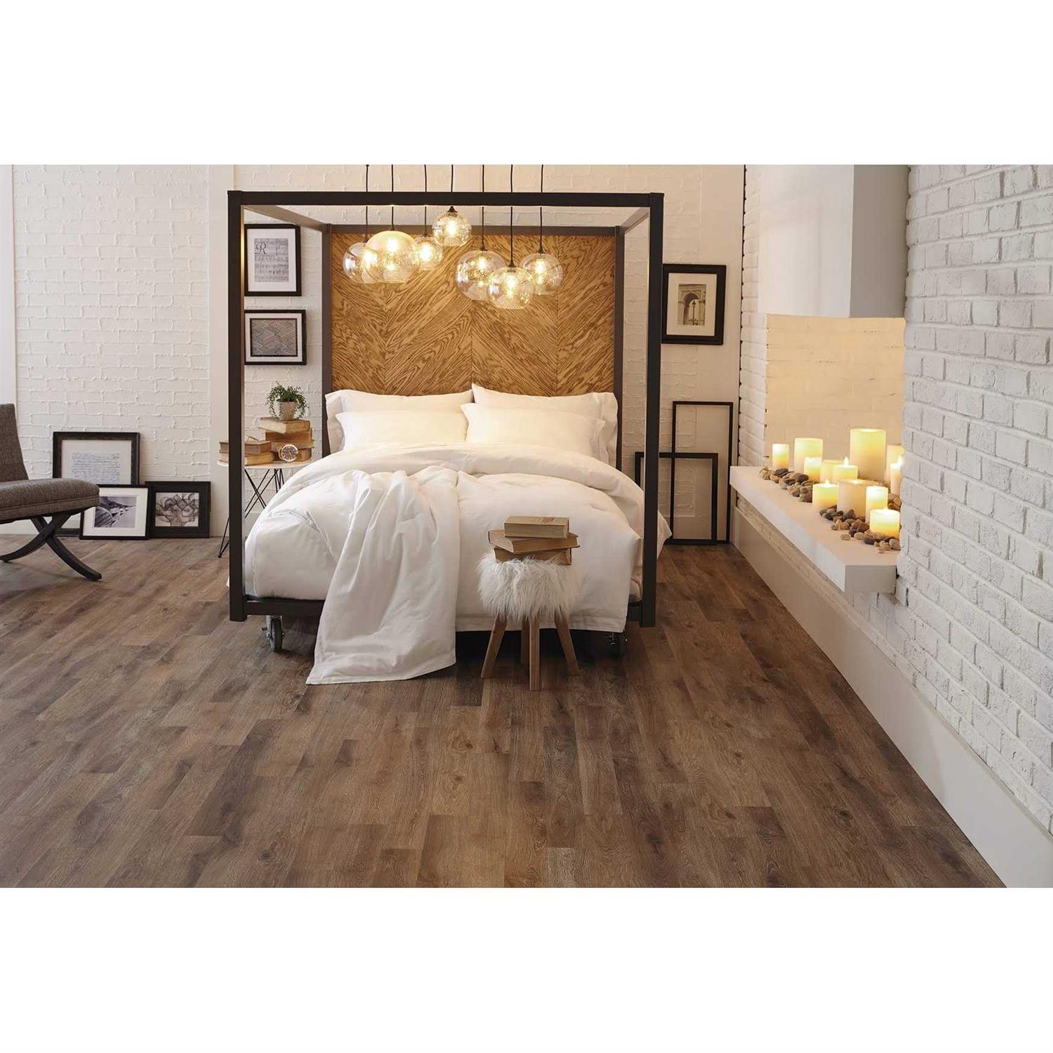 Style Selections Oak Wide Thick Water Resistant Peel & Stick - Image 3