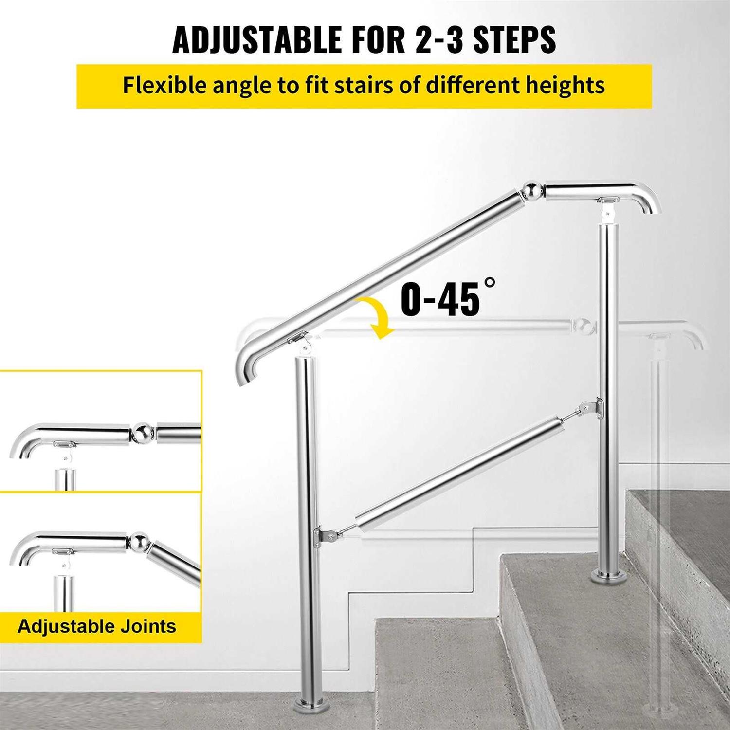 VEVOR Adjustable Stair Handrail BXGLTFS3BDLZ00001V0 - Image 4
