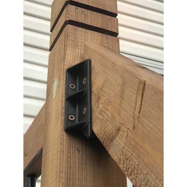 FENCE & DECK RITE Stair Railing Hangers Fits Standard 2x 4 Railings Reinforced - Image 5
