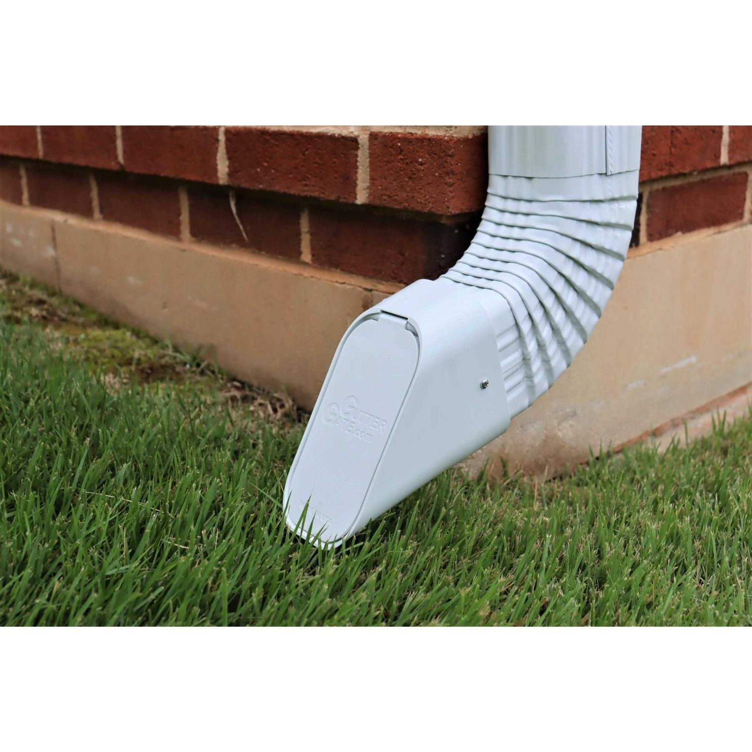 Guttergate 2 x 2 x 3 in. Plastic Rectangular Downspout Adapter - Image 5