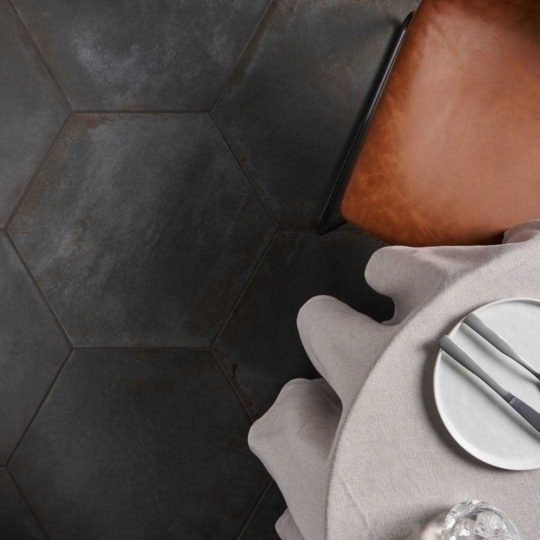 Angela Harris Fuller 20 Hex Porcelain Metallic Look Floor and Wall Tile Ivy Hill Tile - Image 3
