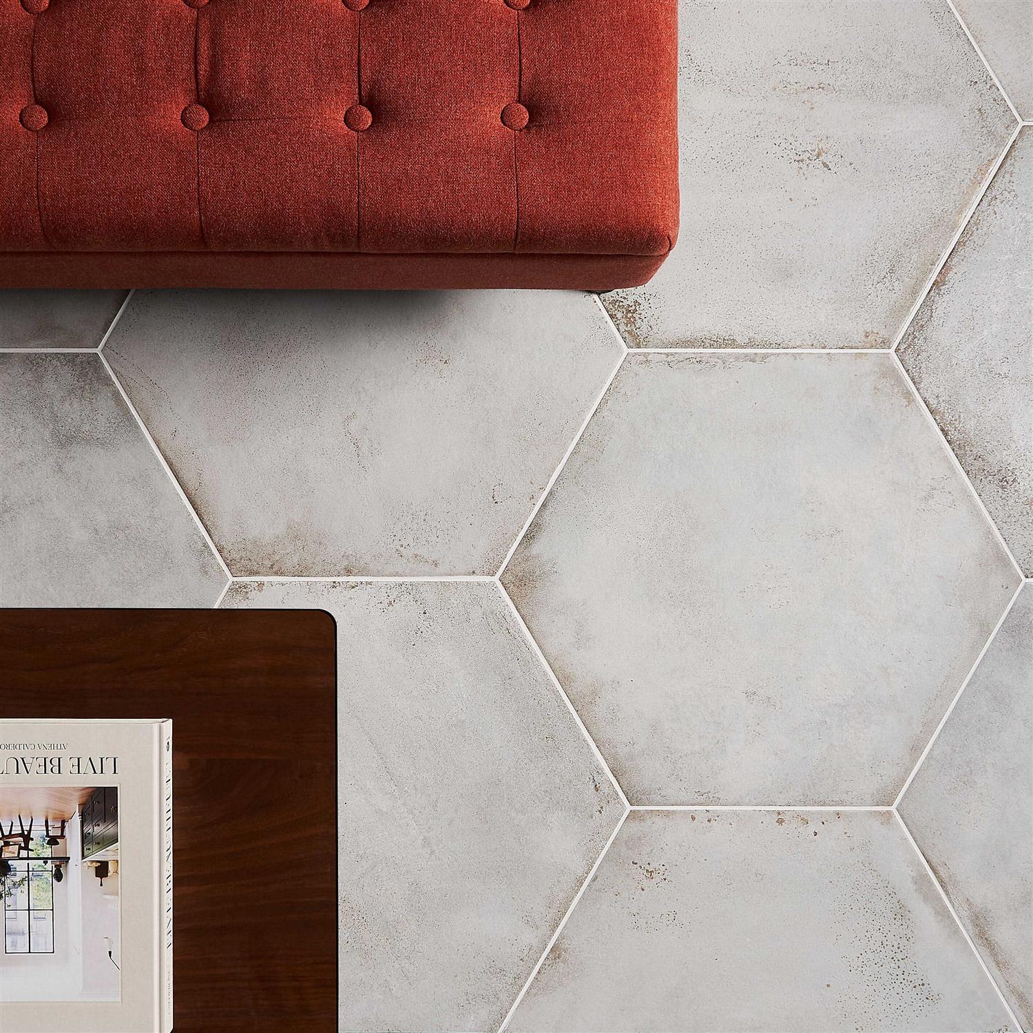 Angela Harris Fuller 20 Hex Porcelain Metallic Look Floor and Wall Tile Ivy Hill Tile - Image 5