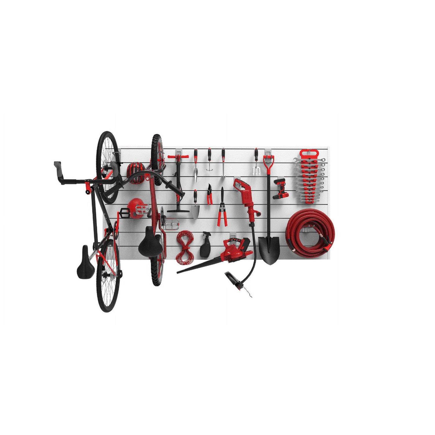 CrownWall Home 6 in. x 4 ft. Heavy Duty PVC Slatwall Organizer Panel Set - Image 3