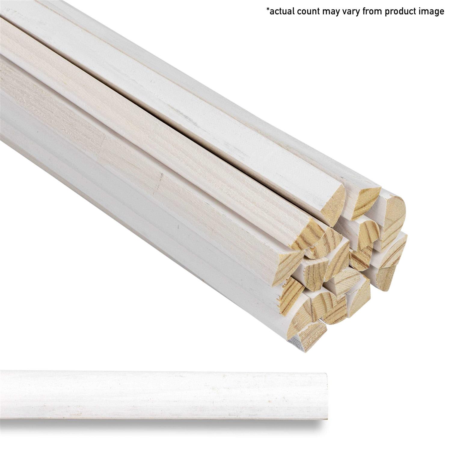 Unbranded 11/16-in x 12-ft Traditional Primed Pine Quarter Round Moulding L04106212BDL240 - Image 3