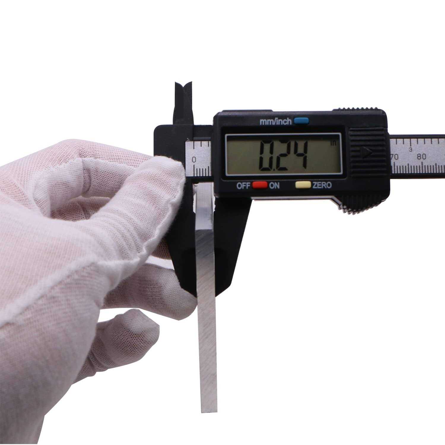 6 Pieces 18 3mm X 250mm Square Aluminum Flat Bar 12 Long .118 - Image 3