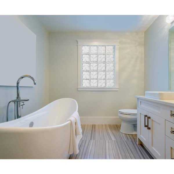 REDI2SET Pattern Frameless Replacement Glass Block Window - Image 2