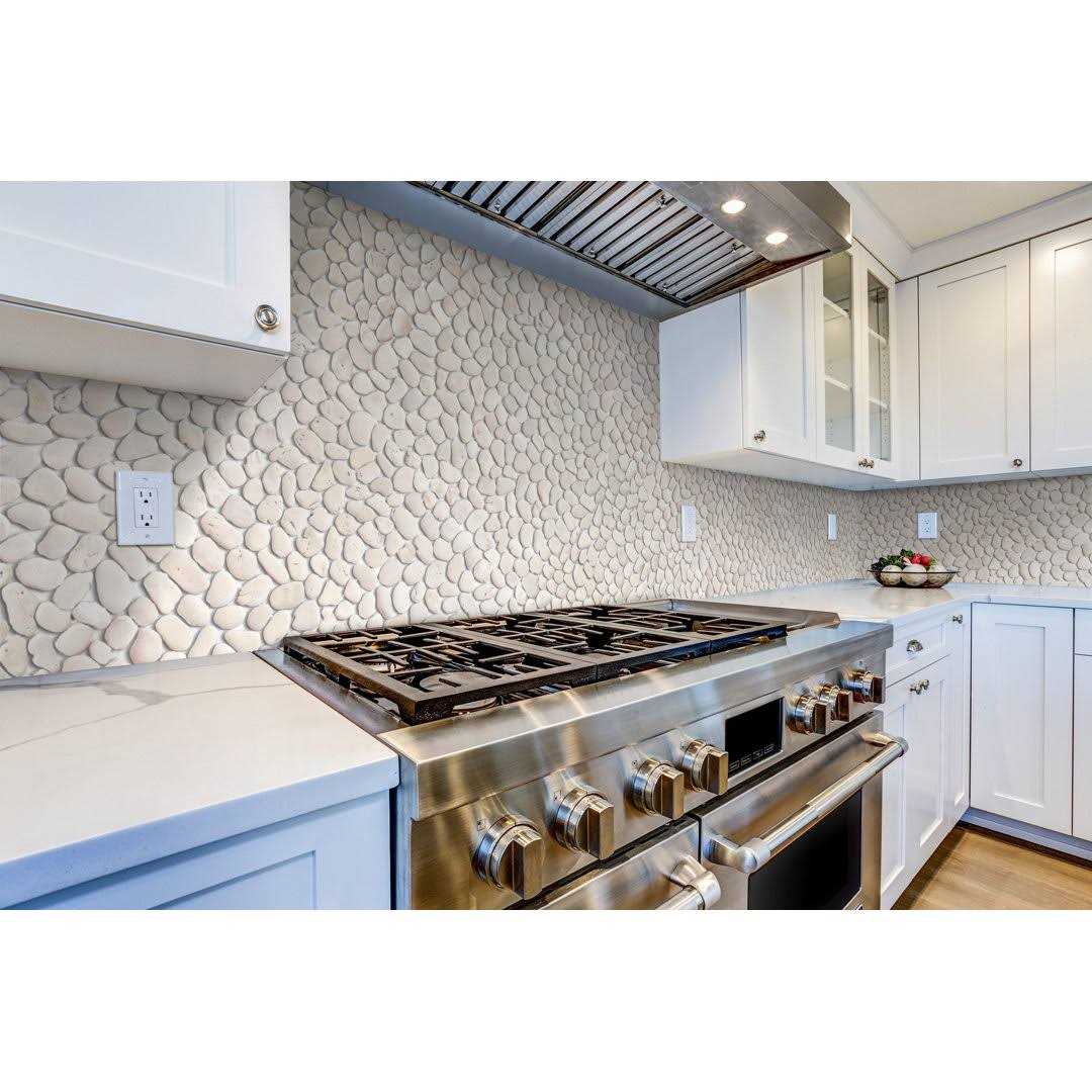 Tile Connection Classic Pebble Tile 11-1/4 in. x 11-1/4 in. x Mesh-Mounted Mosaic Tile - Image 3