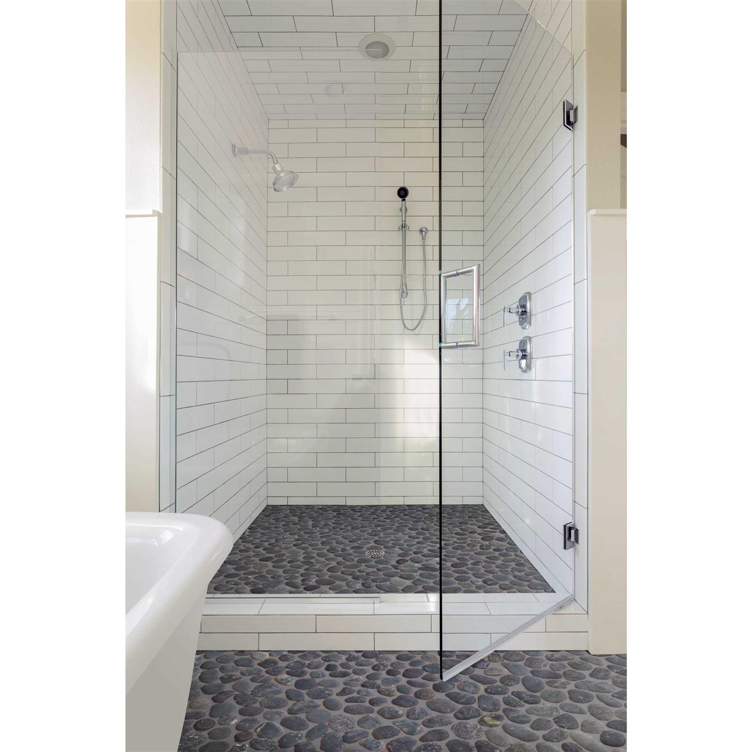 Tile Connection Classic Pebble Tile 11-1/4 in. x 11-1/4 in. x Mesh-Mounted Mosaic Tile - Image 3