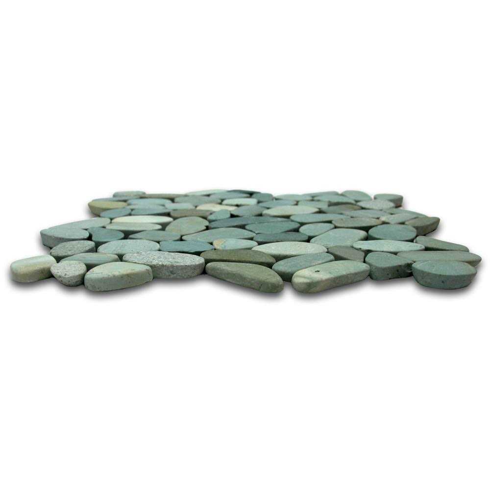Random Sized Natural Stone Mosaic Tile Green CNK Tile - Image 2