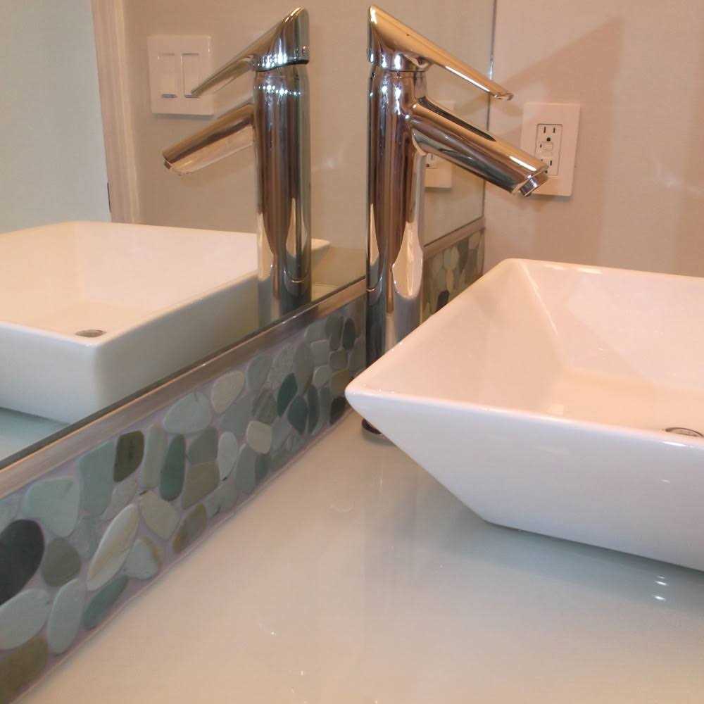 Random Sized Natural Stone Mosaic Tile Green CNK Tile - Image 5