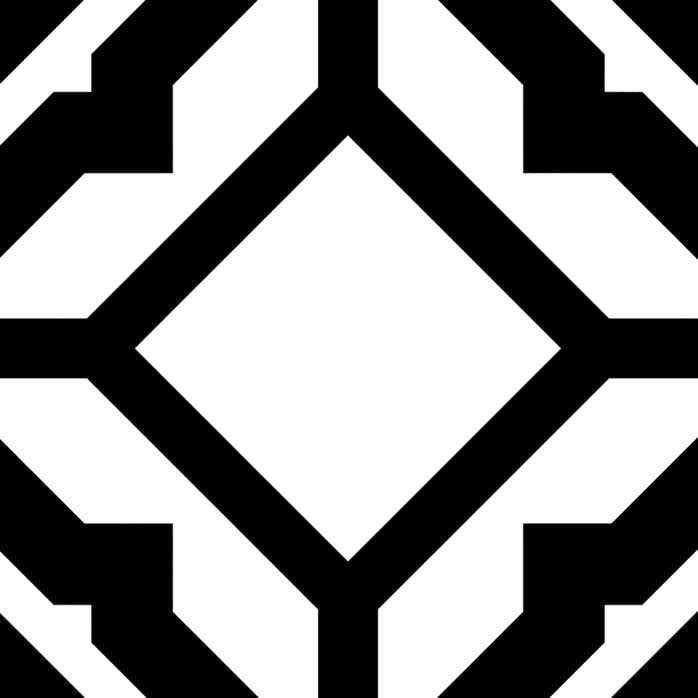 ANDOVA Luv Black/White/Blue/Gray 8 in. x 8 in. Smooth Matte Porcelain Floor and Wall Tile - Image 4