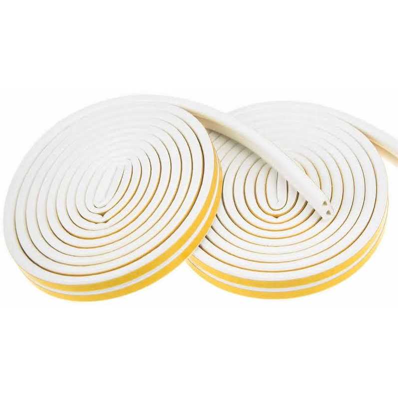 CloudBuyer 33Feet Long Weather Stripping for Door,Insulation Weatherproof Doors and Windows Seal Strip,Collision Avoidance Rubber Self-Adhesive Weatherstrip - Image 3