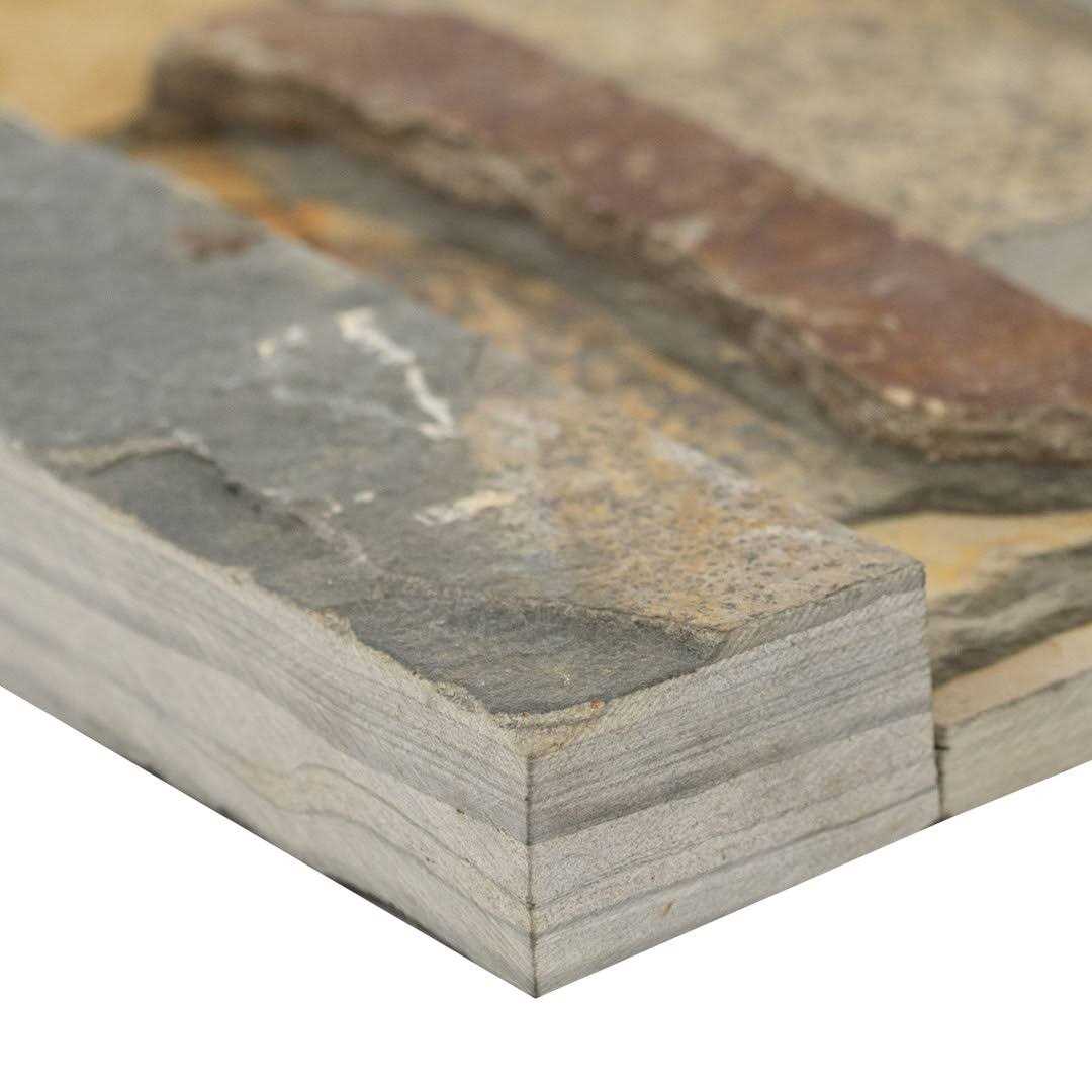 California Gold 6 x 24 Slate Stacked Stone Wall Tile MSI - Image 5