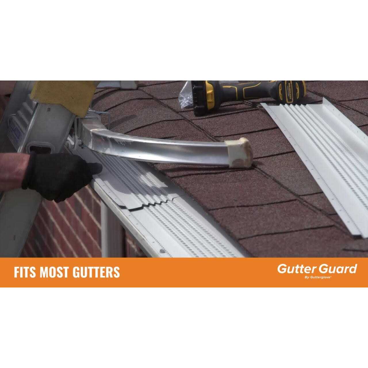 Gutter Guard by Gutterglove 4 ft. L x All-Aluminum Gutter Guard - Image 4