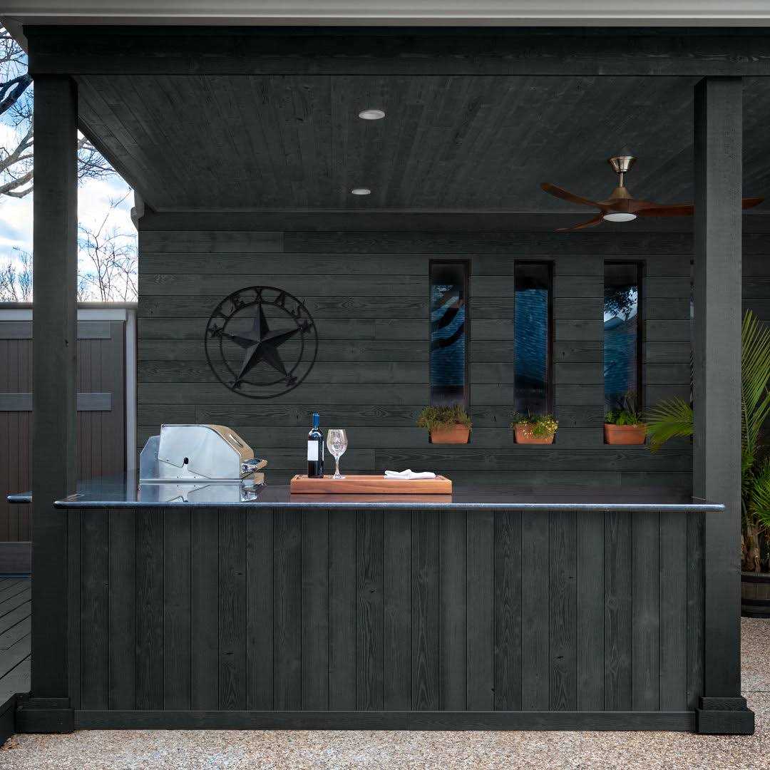 UFP-Edge 1 in. x 4 in. x 8 ft. Thermally Modified Black Forest Pine Square Edge Weathered Barn Wood Boards Trim - Image 5