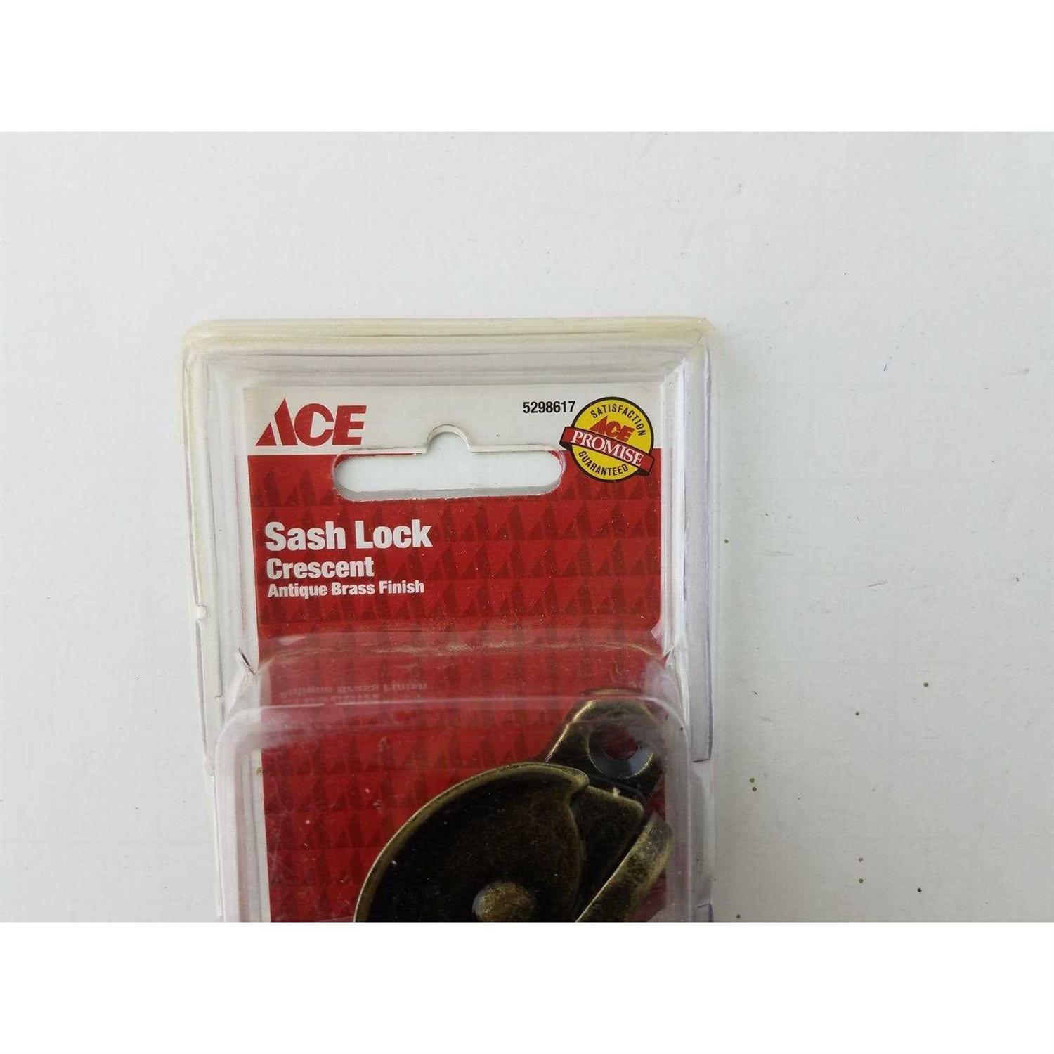 Ace Antique Brass Sash Crescent Lock - Image 5