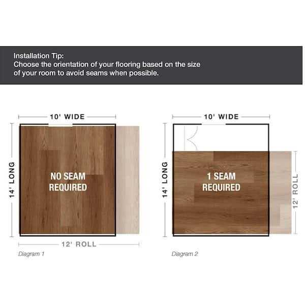 TrafficMaster Steele Residential Vinyl Sheet Flooring - Image 3